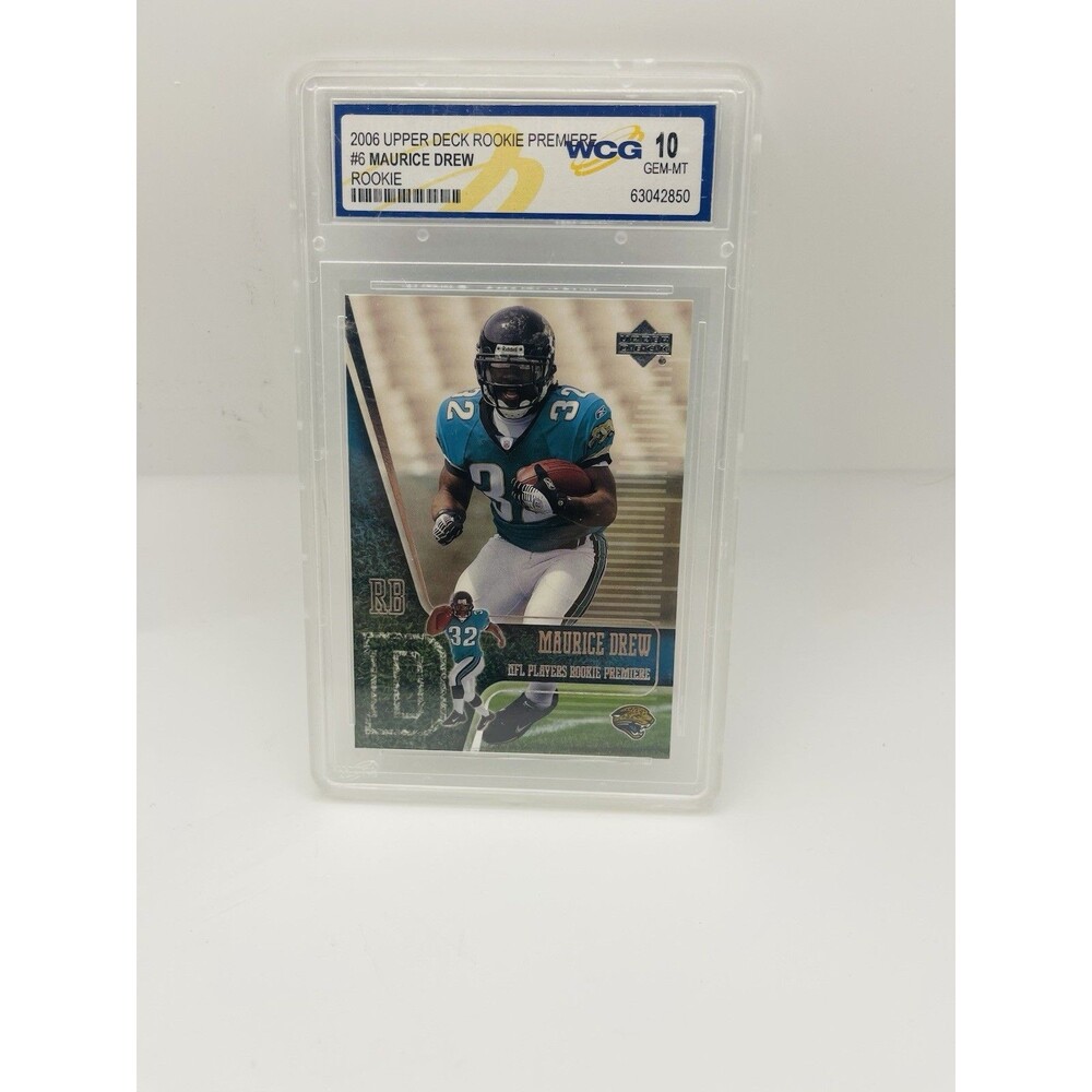 2006 Upper Deck Rookie Premiere Maurice Drew RC #6 WCG Gem Mint 10 Jaguars